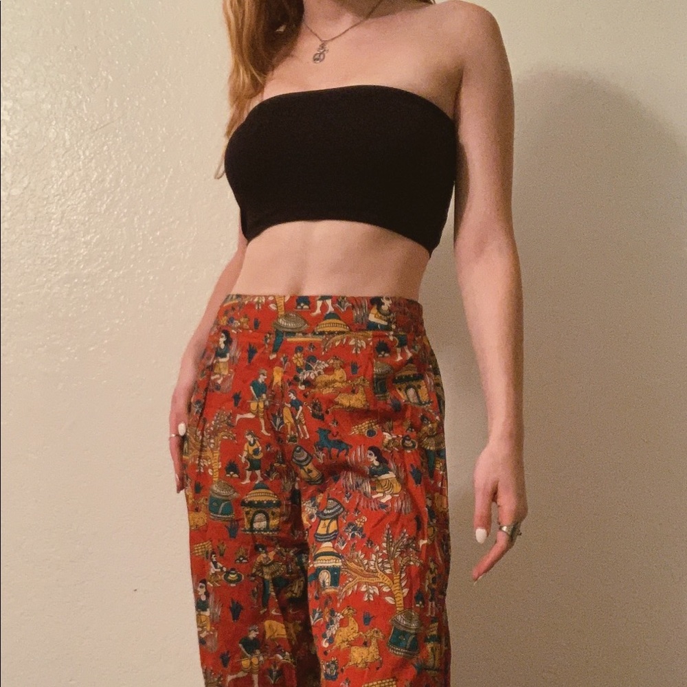 🌾Red Boho Village Pants🌾